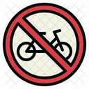 No andar en bicicleta  Icono