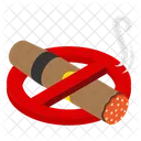 Cigar Prohibiton No Ciga Icon