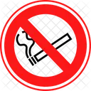 No Cigrette Prohibited Cigrette Icon