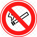 No Cigrette Prohibited Cigrette Icon