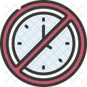 No Clock No Time Clock Icon