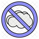 No Cloud Cloud Discconnect Weather Icon