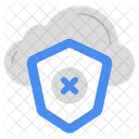 No Cloud Security No Safety No Protection Icon