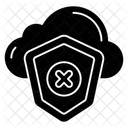 No Cloud Security No Safety No Protection Icon
