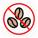 Beans Coffee Banned Icon