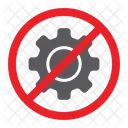 No Cogwheel  Icon