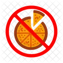 Pizza Slice Prohibicion Icono