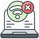 接続なし、インターネットなし、 Wi Fiなし アイコン