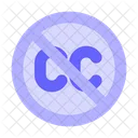 No Creative Commons No Creative Commons Symbol Sign Icon