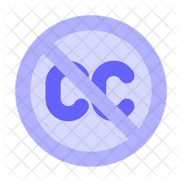 No Creative Commons  Icon