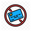 Crossed Out Credit Icon