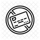 Crossed Out Credit Icon