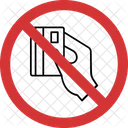 No Credit Card Credit Card Not Allowed Credit Card Prohibition Icon