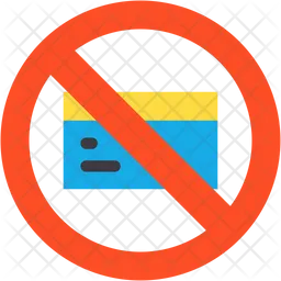 No Credit Card  Icon