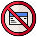 No Credit Card  Icon