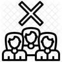 No Crowd Avoid Crowds Coronavirus Icon