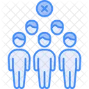 Avoid Crowd Social Distancing Icon