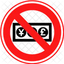 No Currency No Money No Cash Icon