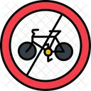 No Cycling Ban Bicycle Icon