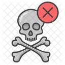 No Danger Skull Dangerous Icon