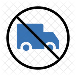 No Delivery Truck  Icon