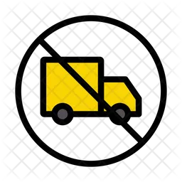 No Delivery Truck  Icon