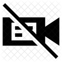 No Disparar Detener El Video Error De La Camara Icono