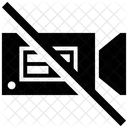 No Disparar Detener El Video Error De La Camara Icono