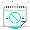 No Disponible Cancelar Reprogramar Icono