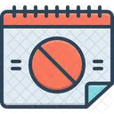 No Disponible Cancelar Reprogramar Icono