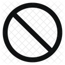No Disponible Error Rechazado Icono