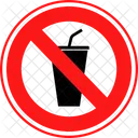 No Disposable Cup Sign No Icon