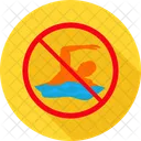No Diving No Swimming No Swimming Sign Icon
