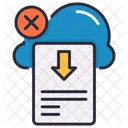 Cloud Download E Learning Icon