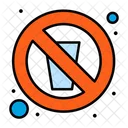 No Drink No Water Prohibition Icon