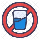 No Drink Water Water Glass Icon