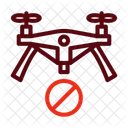 No Drone Zone Prohibition Transportation Icon
