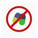 No Drug Prohibited Forbidden Icon