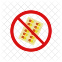 No Drug Prohibited Forbidden Icon