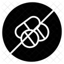 No Drugs Forbidden Pill Icon