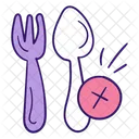 No Eating Fasting No Food Icon