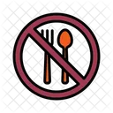No Eating Fasting No Food Icon