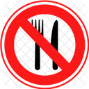 No Eating Fasting No Food Icon