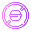 No Eating No Food No Junk Food Icon