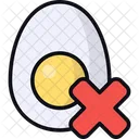 No Egg Egg Free Allergen Icon