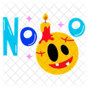 No Emoji No Halloween Emoji Icon