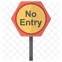 No Entrada Prohibitiva Icono