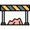 No Entry Barrier Construction Barrier Icon