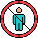 No Entry Human Man Icon
