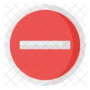 No Entry Stop Forbidden Icon